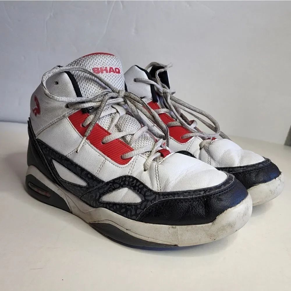 Shaq athletic sneaker shoes basketball shoes kids 6 whistle wide Q8651YWTBK-W